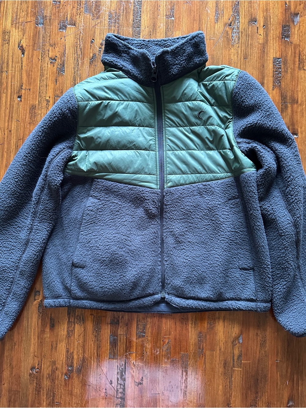 ZYIA Forest Fleece Targhee Jacket - Green & Black